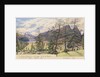 The villages of Silvaplana and Campfer, the Lake of Silvaplana and the Piz della Margna, Engadine [with] The Piz Julier, 1880 [Switzerland] by Edward Gennys Fanshawe