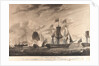 A Royal Salute; The squadron saluting his Majesty on board the 'Southampton' Frigate at the Royal review off Plymouth Sound (1789) by Robert Dodd