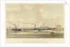 The iron steamers 'Meteor' and 'Prince of Wales' leaving Brunswick Wharf, Blackwall by S. D. Skillett