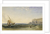 Fishing smacks by Clamshell Cove on the Island of Staffa with Iona in the distance, 1853 by Anthony vandyke Copley Fielding