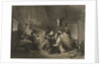 This View of the Interior of Longstone Lighthouse, Fern Islands, Grace Darling and her parents administering to the unfortunate survivors Saved from the wreck of The 'Forfarshire' Steam Packet on the 7th September, 1838... by H.P. Parker