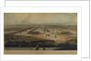 An elevated view of the West India Docks by William Daniell