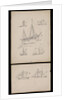 Seven illustrations on two cards regarding article on 'Trows ' in Mariner's Mirror by Robert Morton Nance