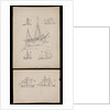 Seven illustrations on two cards regarding article on 'Trows ' in Mariner's Mirror by Robert Morton Nance