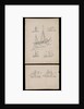 Seven illustrations on two cards regarding article on 'Trows ' in Mariner's Mirror by Robert Morton Nance
