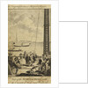 View of the 'Justitia' prison hulk with convicts at work near Woolwich, 1777 by unknown