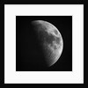 Astronomical glass plate slide of the Moon in first quarter (1899) by Unknown