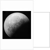 Astronomical glass plate slide of the Moon lunar eclipse (1910) by Unknown