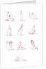 A compilation of Emma Hamilton's Attitudes in red by National Maritime Museum Photo Studio after Frederick Rehberg