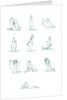 A compilation of Emma Hamilton's Attitudes in green by National Maritime Museum Photo Studio after Frederick Rehberg