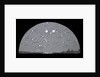 Astronomical black and white glass slide of diagram of Moon's position on star chart over London by Unknown