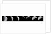 Glass lantern slide compilation of seven lunar eclipses by Unknown