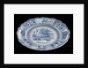 Dinner plate of the 'Arctic Scenery' pattern by Unknown