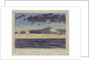 An impression of the ' Green Flash' seen at sunset in the tropics, just south of the equator, Nov 1925 by Sir Alister Hardy