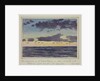 An impression of the ' Green Flash' seen at sunset in the tropics, just south of the equator, Nov 1925 by Sir Alister Hardy