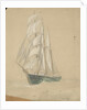 Three-masted sailing vessel in Sydney by John Everett