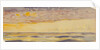 Seascape, yellow sea and purple clouds by John Everett