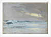 Green waves breaking on a beach by John Everett