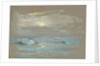 Seascape. Moonlight over a calm sea by John Everett