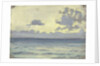 Seascape, ships on a calm horizon by John Everett