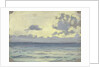 Seascape, ships on a calm horizon by John Everett