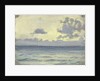 Seascape, ships on a calm horizon by John Everett