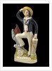 Earthenware flat-backed figure of a sailor by Unknown