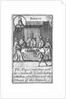 1588 Armada Playing Cards, Knave of Hearts. 'The Pope consulting with his Cardinalls & Contributing a Million of Gold towards the Charge of the Armada' by unknown