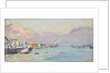 A harbour scene by John Everett