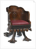 Chair made from 'Royal George' timber by Henry Whitaker; Thomas Wood Jnr