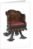 Chair made from 'Royal George' timber by Henry Whitaker; Thomas Wood Jnr
