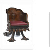 Chair made from 'Royal George' timber by Henry Whitaker; Thomas Wood Jnr