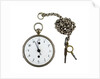 Silver pocket watch and chain by Godemars Freres et Capt.