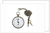 Silver pocket watch and chain by Godemars Freres et Capt.