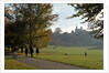Autumnal image of the Royal Observatory Greenwich including, Flamsteed House, Peter Harrison Planetarium & Altazimuth building in the park by National Maritime Museum