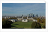 Autumnal image of the Queens House in Greenwich including a view from General Wolfe statue & the park by National Maritime Museum