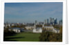 Autumnal image of the Queens House in Greenwich including a view from General Wolfe statue & the park by National Maritime Museum