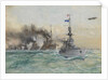 HMS 'Cardiff' leading the German fleet to surrender, 1918 by Charles Dixon