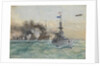 HMS 'Cardiff' leading the German fleet to surrender, 1918 by Charles Dixon