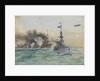 HMS 'Cardiff' leading the German fleet to surrender, 1918 by Charles Dixon