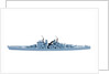 Waterline model of HMS 'Vanguard' (1944) by Tri-ang; Minic Limited