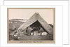 Four expedition members having lunch in a tent by Herbert George Ponting