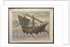 Naves et China et Java (sailing vessel of China & Java,1599) by Ioa a Doc