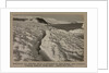 Weathered ice after blizzard at Cape Evans, and crevasse, looking towards Turks Head. by Herbert George Ponting