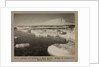 Young pancake ice forming at West Beach. Erebus in background. by Herbert George Ponting