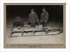 Dr. Wilson, Cherry-Garrard and Ford with a sea leopard on sledge by Herbert George Ponting
