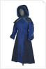 Royal & navy blue gabardine coat by Nathalie Murcott