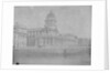 View towards the Greenwich Hospital Chapel and Queen Mary Court buildings. Inversed digital file to create b&w positive. by William Henry Fox Talbot; Calvert Richard Jones