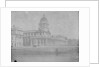 View towards the Greenwich Hospital Chapel and Queen Mary Court buildings. Inversed digital file to create b&w positive. by William Henry Fox Talbot; Calvert Richard Jones