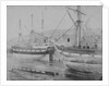 The 'Mary Dugdale' (1835) alongside a quay at Swansea. Inversed digital file to create b&w positive by Calvert Richard Jones